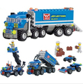 Hot 163pcs KAZI kids Christmas gift Enlighten educational toys Dumper Truck DIY toys building blocks children