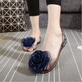 Sweet Flowers Lady Jelly Shoes Bohemian Women Sandals Flat Summer Shoes Women Casual Flats Shoes Sandalias