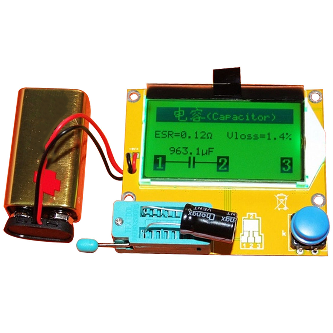 Details about   Upgrate ESR LCD Display Transistor Tester Diode Checker Capacitance Meter D4F7 