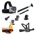 4 in 1 Go pro Accessories Set Float monopod head Belt Chest Belt For Gopro Hero
