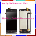 1pcs lot LCD Display For Fly FS452 Nimbus 2 FS452 LCD Touch Screen Digitizer Complete Assembly