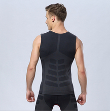 New men compression sports fitness tights vest slim fit running exercise bodybuilding tank tops shapewear quick