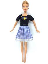 NK 2016 Newest Doll Dress Beautiful Handmade Party ClothesTop Fashion Dress For Barbie Noble Doll Best Child Girls’Gift 001A