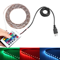 USB Cable LED Strip Light RGB Waterproof ip65 non 5050 SMD 5v Colour Changing TV