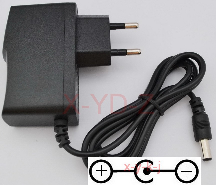 Description Picture 2 of item1PCS High quality AC/DC 6V 1A Switching Power Supply adapter Reverse Polarity Negative Inside EU plug 5.5mm x 2.1-2.5mm