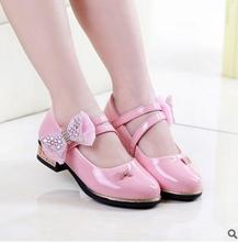 new spring and summer 2016 girls princess diamond bow shoes children’s shoes single children’s casual shoes sandals 4507