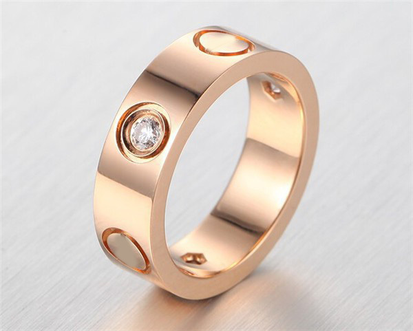 promotion Carter 925 silver gold ring for men with stone and gold screw love ring TOP