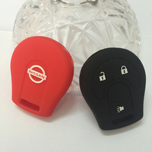 Silicone car key case Silicone key cover For Nissan 3 buttons car key case for Nissan
