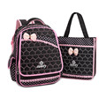 school bag set women schoolbag secondary school bags children backpacks for girls pink bows orthopedic backpack