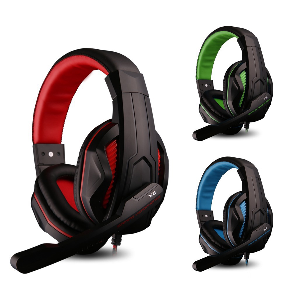 OVANN X2 Stereo Gaming Voice Earphones Headphones Headphone with Microphone for PC Gamer Headset