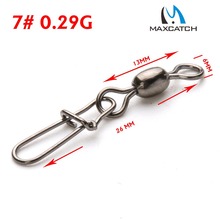 50pcs/lot Free shipping High Quality Crane Fishing Swivel  WITH nice safe SNAP Fishing Accessory 7#/4#