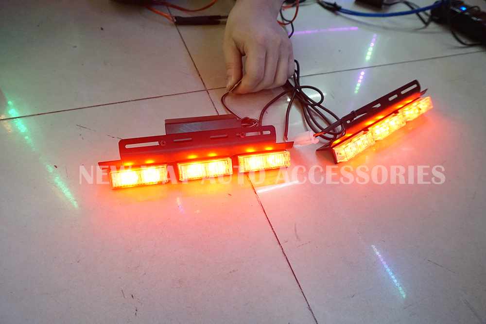 18 LED Strobe Lights with Suction Cups Car Fireman...