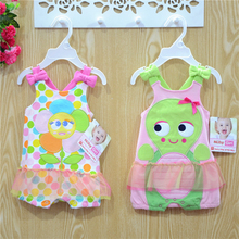 Summer Style 2015 Baby Girls Rompers Dress Ropa de bebe Newborn Next 100 Cotton Baby Carters