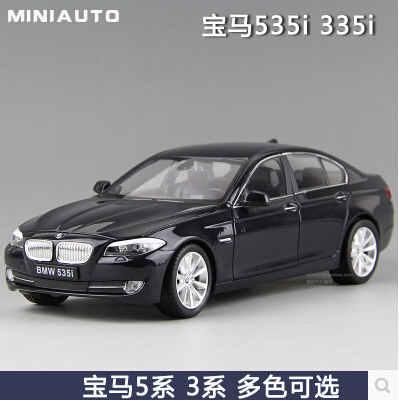 New 535i 535Li M5 1:24 welly FX 5 series Original simulation of high-quality alloy car model Gold luxury cars Collection Toy Boy