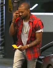 2016 Top Kanye West Side Zipper Shirts fear of god Red Tartan Plaid Short Sleeve Hip Hop Casual Shirts