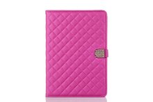 50pcs/lot Free shipping 7colours Drill Lambskin Accessories leather tablet cover case for apple ipad mini 1 2 3 wallet case