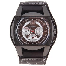 Brand Oulm 9795 Men s Adventure Multi Function Quartz Military Watch Genuine Leather Strap Sport Watches