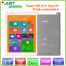 Teclast X98 Air II Dual System Tablet PC Win 8.1 + Android 4.4 Intel Z3736F Quad Core 9.7 inch 2048×1536 2GB 32GB 5MP OTG HDMI