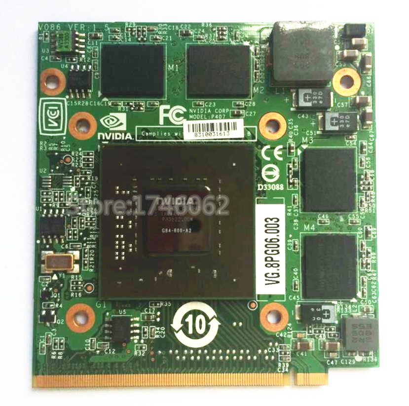  nVidia GeForce 8600 8600  GT 8600MGT MXM II DDR2 512  G84-600-A2   Acer 4520  5520  5920  7720  6930 