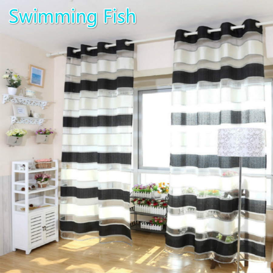 Hoge kwaliteit wit sheer gordijnen koop goedkope wit sheer ...