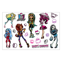 Monster High Phantom Dolls Elf Flash Tattoo Sticker 17 10cm Waterproof ASTM Pigment Henna Temporary Tatoo