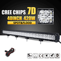Oslamp 7D 40 420W CREE Chips LED Offroad Light Bar Combo Beam Led Work Light Driving