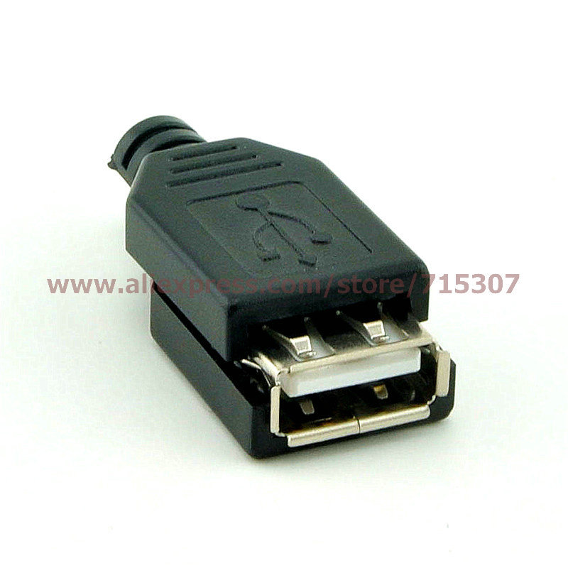 20pcs USB connector A type usb socket 2.0 cartridge type usb female socket