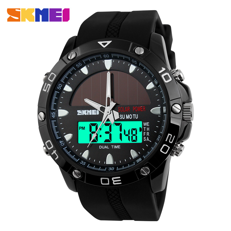 Brand Solar Energy Men's Quartz Watch Men Sports Watches Relogio Masculino Digital Multifunctional Outdoor Wristwatches SKMEI Brand Solar Energy Men's Quartz Watch Men Sports Watches Relogio Masculino Digital Multifunctional Outdoor Wristwatches SKMEI