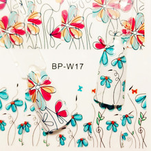 2 Patterns Sheet Cute Flower Nail Art Water Decals Transfer Sticker BORN PRETTY BP W17 20608