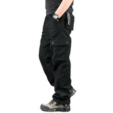 Men’s Cargo Pants Casual Mens Pant Multi Pocket Military Overall Men Outdoors High Quality Long Trousers 30-44 Plus size