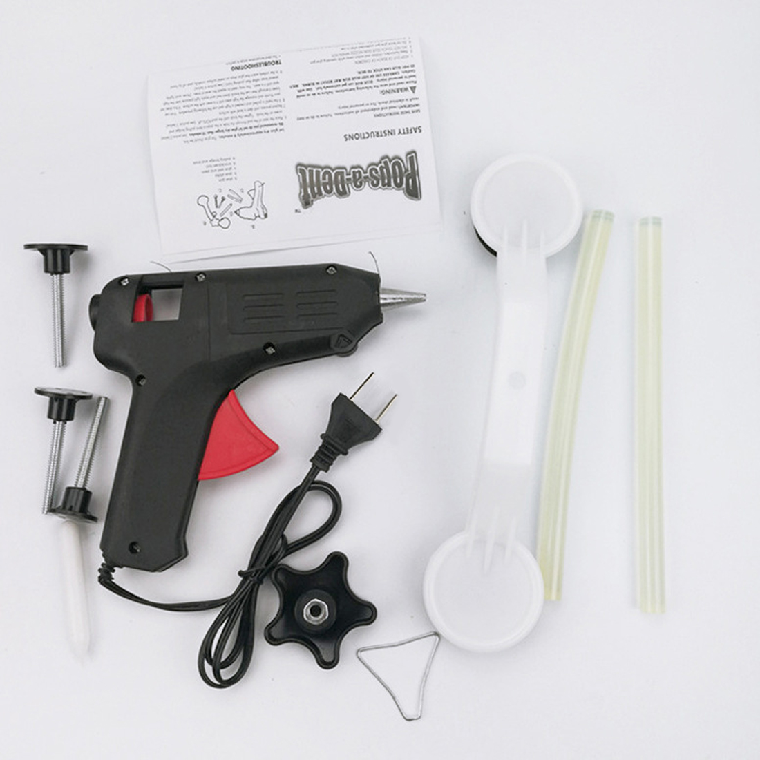 40W Hot Melt Glue DIY Car Dent Repair Tool Removal Repair Kit with Glue Sticks for Auto Door Body