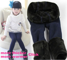 High Quality Girl Baby Winter Leggins Cotton Thicken Kids Girls Long Pants 2 11 Age Children