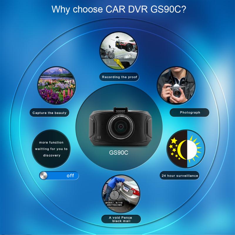 CARCHET Full HD 1296P 2.7 Inch LCD Vehicle Car Dashboard DVR Camera Video Recorder