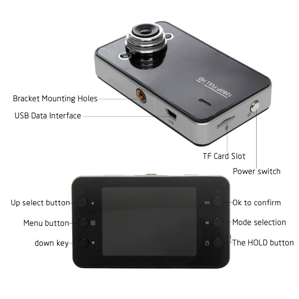  K6000  1080 P Full HD         Veicular  dashcam Carcam    