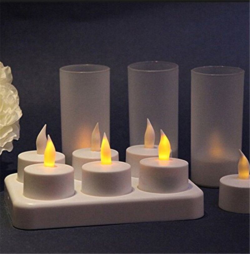 free shipping 6pcs set rechargeable flameless led tea free shipping 6pcs set rechargeable flameless led tea