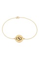 Engraved 3 Initals Name Bracelet Sterling Silver Disc Stamp Letter Bangle Personalized Women