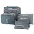 6pcs Packing Cubes Value Set for Travel Clothes Tidy Organizer Pouch Bags