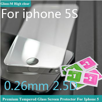 Гаджет  Ultra Thin 0.26mm 2.5D Premium For iphone 5 Tempered Glass For iphone 5 screen protector For iphone 5c 5s Pelicula De Vidro None Телефоны и Телекоммуникации