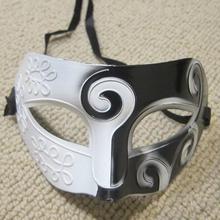 Shopping Time Black White Roman Greek Mens Venetian Costume Party Mask