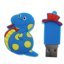Aver Blue Cartoon Plastic Snake 2 0 USB Flash Drive 128M 256M 512M 1GB 2GB