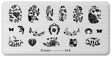 Stamping Nail Art Steel Konad Plates Stamp Manicure Template Nail Tools JH114 Flowrs Fruit Animal Dark