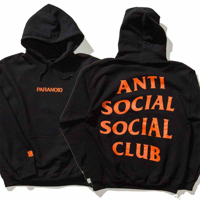 Anti Social Social Club Paranoid Hoodie Orange Anti Social Social