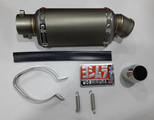 New pattern stainless steel Imitation Titanium motorcycle Scooter Cross-country motorcycle 60cc-250cc muffler Motorcycle muffler