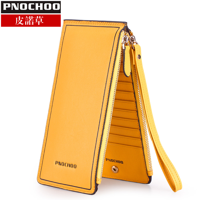 2014 new women  multi card holder card case male  ultra-thin long design mobile phone bag genuine leather lovers  wallet handbag