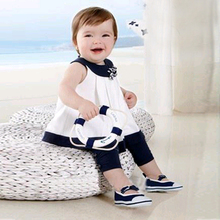 Baby 0-3 Years Kids Girls Tops+Pants 2 PCS Clothing Set Outfits Flowers Shirts Clothes Sets HS6