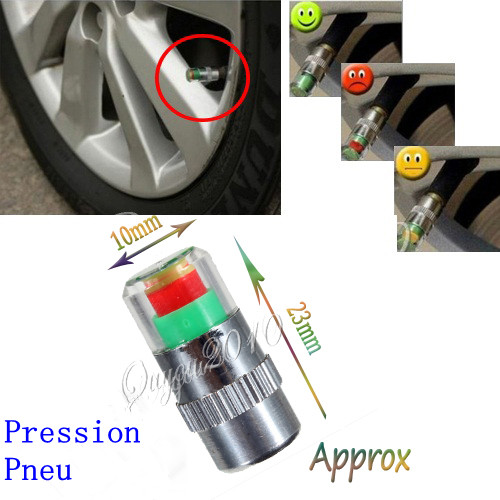 Best Promotion New Car 36 PSI Tire Pressure Monitor System Caps Sensor Indicator 3 Colors Eye