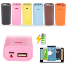 FW1S 2 Batteries 18650 Charger USB Power Bank Box DIY Kit for Mobile Phone