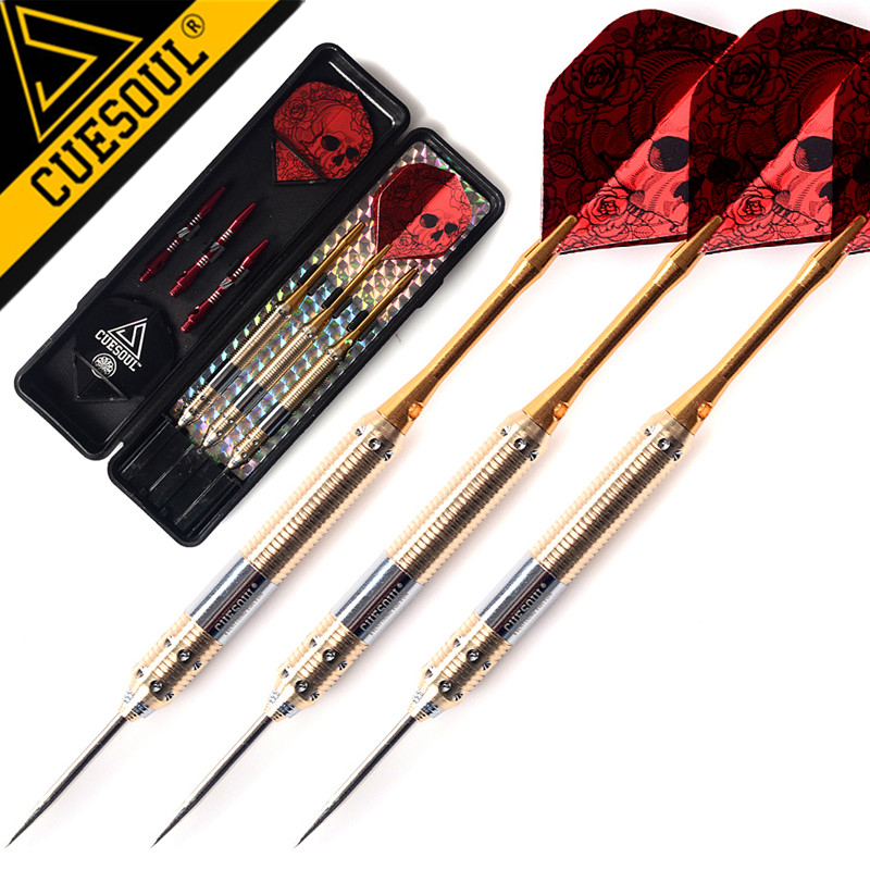 CUESOUL 3PCS 23g Steel Tip Darts Professional Brand Needle Red Laser