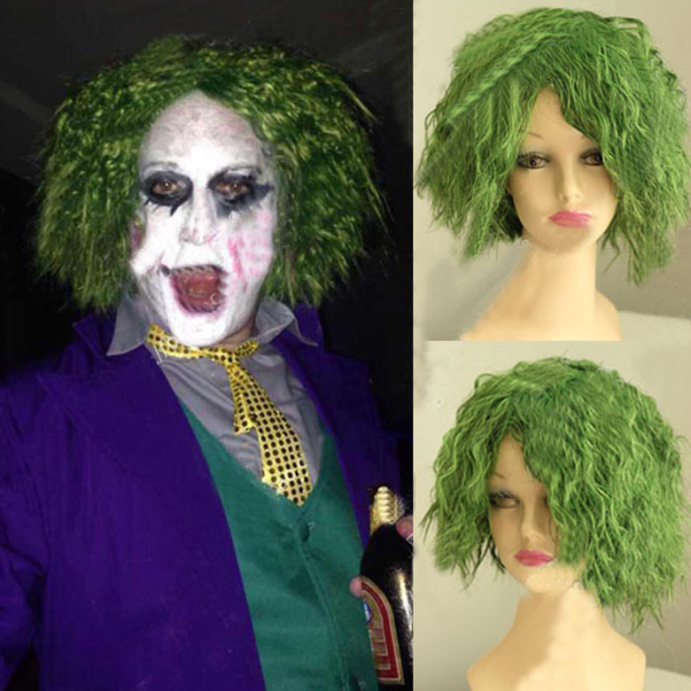 Free Shipping Movie Batman The Dark Knight Joker Batman Cosplay Wig