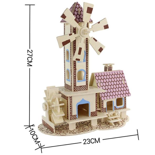 Современные DIY Дом Сказка 3d головоломки игрушки деревянные взрослых детей разведки игрушки